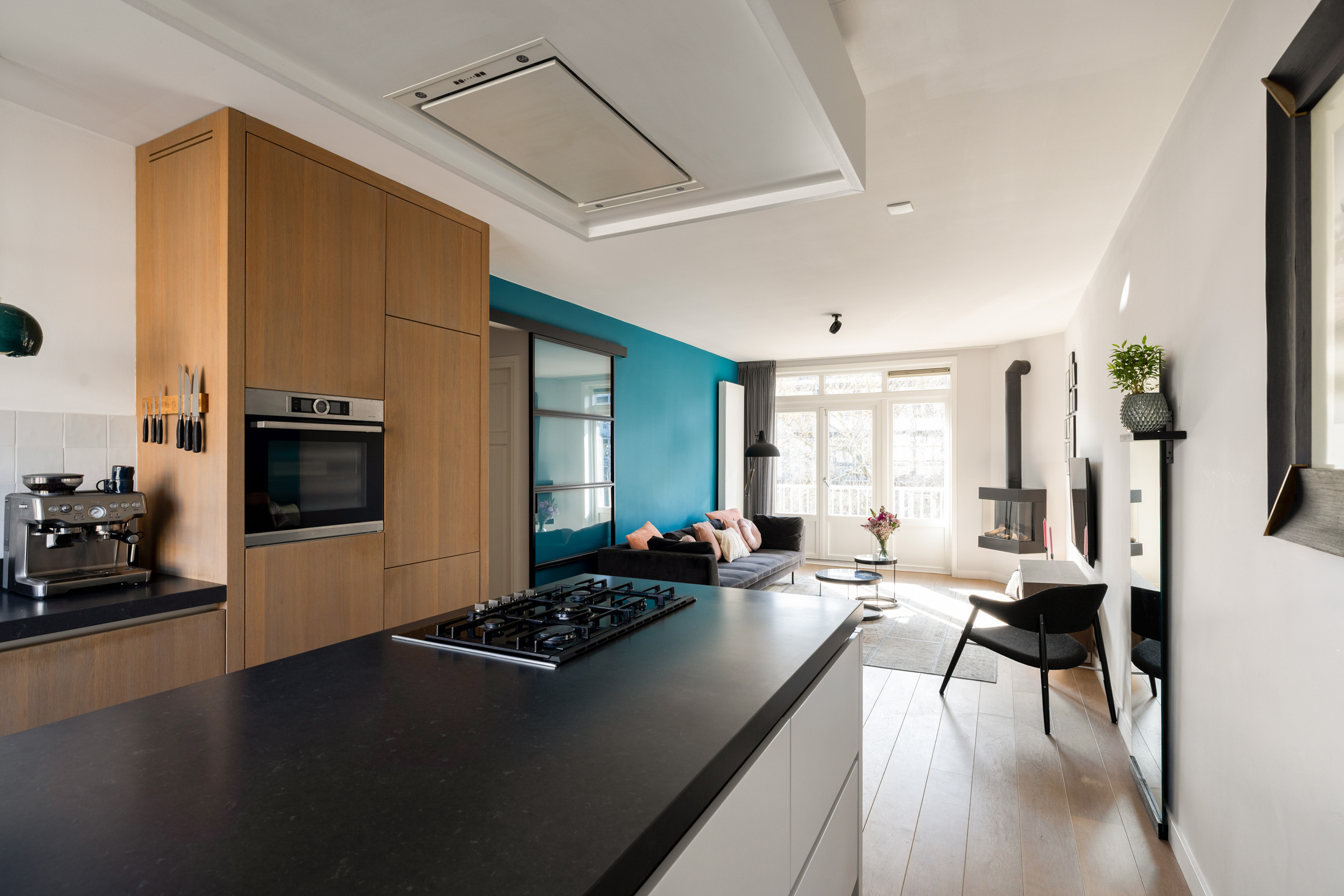 Keuken en woonkamer